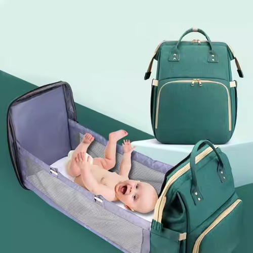 Mummy bag multifunctional foldable baby bed backpack