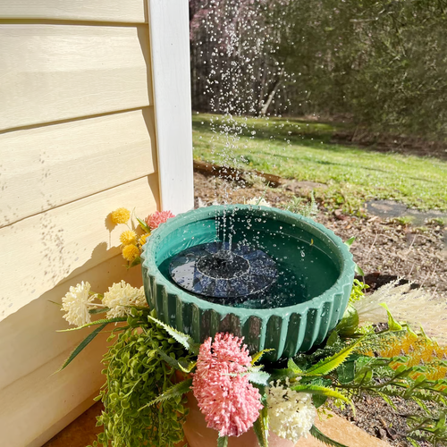 Pond Lakeside Round Solar LED Fountain