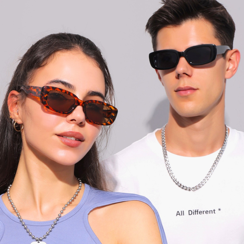 Vintage Sunglasses Cheap Fashion Rectangular Retro Sunglasses for Men and Women