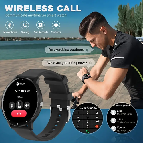 Fashion ZL02 Smart Watch Men Women Full Touch Screen Sports Fitness Watch IP67 Waterproof Bluetooth for Android iOS Smart Watch