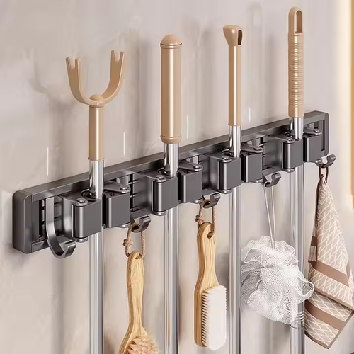 Household items bathroom bathroom no drilling strong mop wall hanging clip