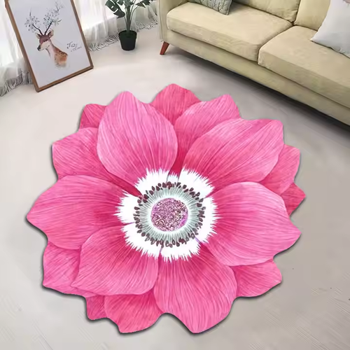 Creative flower carpet for home, can be used to decorate bedroom carpet