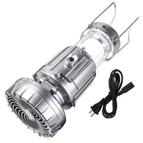 Portable Solar LED Camping Light with Fan Lantern