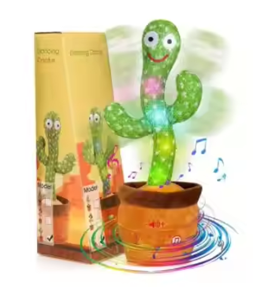 Hot Sale Products Cute Stuffed Flowerpot Twisting Dance Cactus Doll Talking Singing Music Dancing Cactus Plush Toy