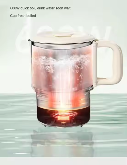 Foldable stainless steel electric kettle with constant temperature insulation