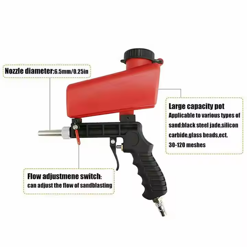 Pneumatic Grinder Small Handheld Sandblasting Machine Gun