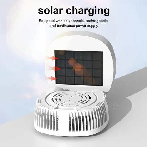 Solar fan Outdoor Camping Fan and New Indoor Solar Rechargeable Ultra Long Range Wireless Portable