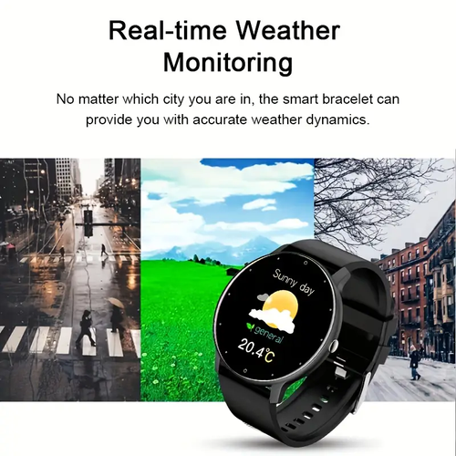 Fashion ZL02 Smart Watch Men Women Full Touch Screen Sports Fitness Watch IP67 Waterproof Bluetooth for Android iOS Smart Watch