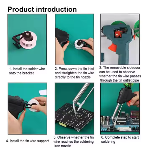 🔥Household constant temperature electric soldering iron automatic welding set