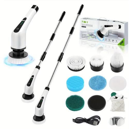 Electric Spin Scrubber Cordless Bathroom Tub Scrubber