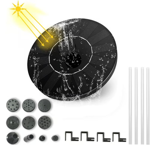 Pond Lakeside Round Solar LED Fountain