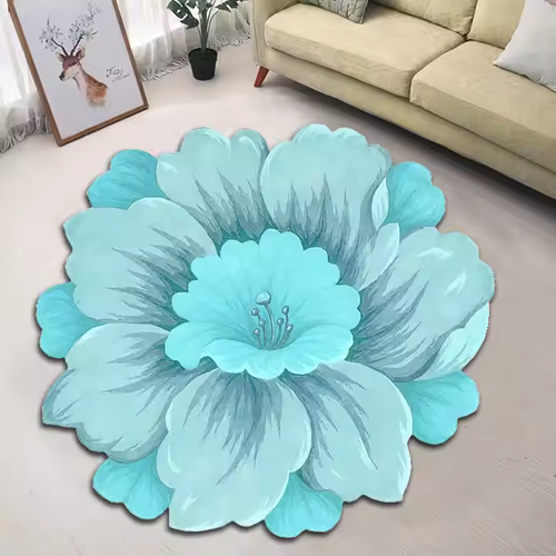 Creative flower carpet for home, can be used to decorate bedroom carpet