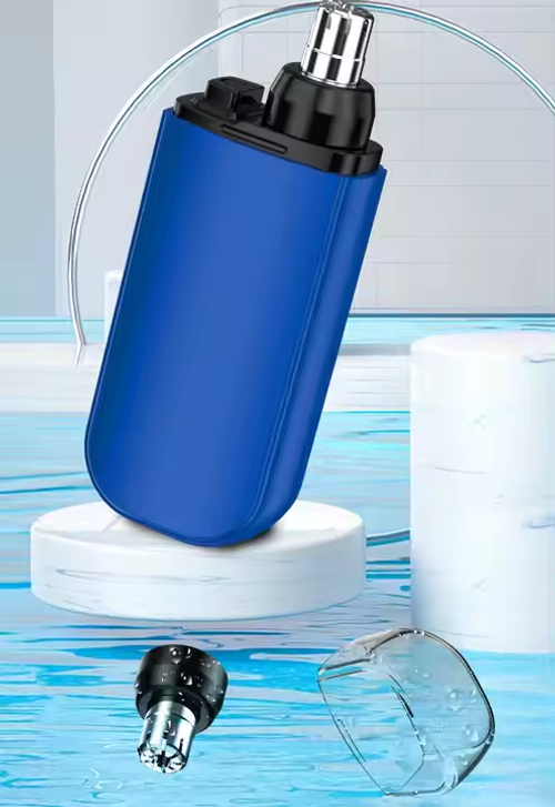 Portable electric nose hair trimmer