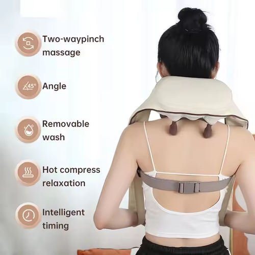 Massage Machine Deep Kneading Electric Neck Shoulder Shiatsu Massage R Heating Wireless Wireless Function