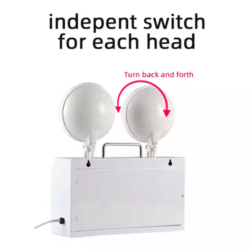Indoor LED double head emergency light