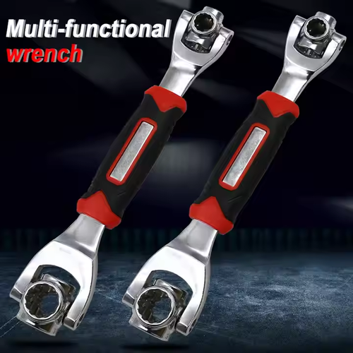 Wrench 360 degree multi-angle rotating ratchet spline bolt socket rotating double-head wrench manual repair tool