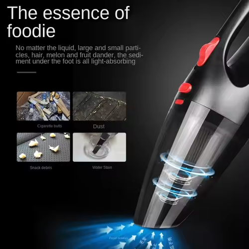 Wireless car vacuum cleaner car rechargeable wet and dry dual-purpose car household strong suction high-power vacuum cleaner