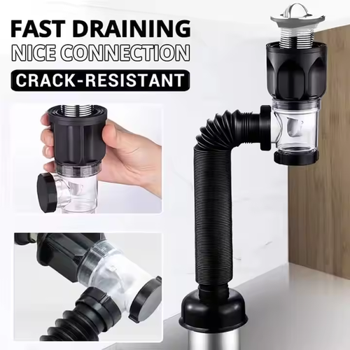 Anti-clogging and anti-odor filter sewage pipe