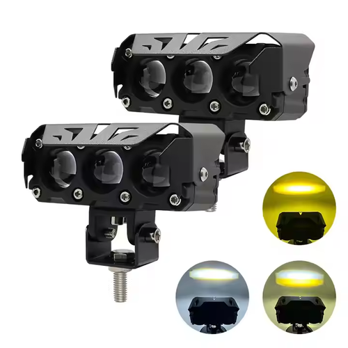 Motorcycle Lights Motorcycle LED Lights Three-Eye Spotlights