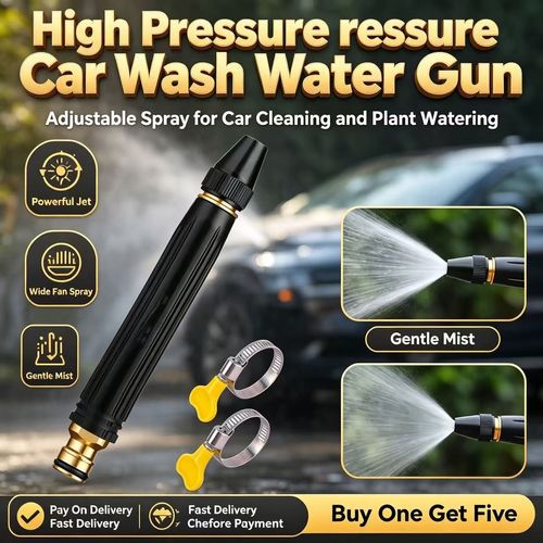 💦Take one, get two💦 COD Free Shipping High Pressure Car Wash Water Gun with Hose Booster Nozzle Adjustable Spray for Car Cleaning and Plant Watering