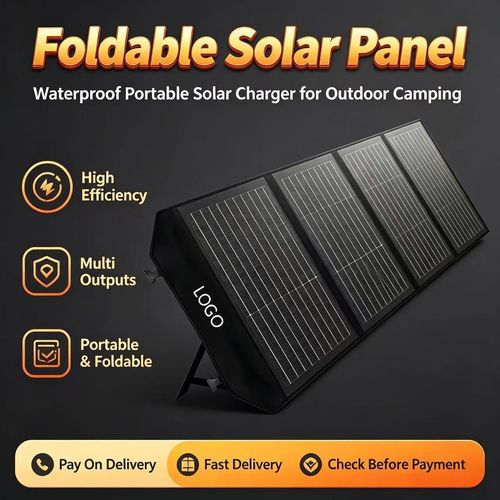 ☀️ COD Free Shipping Foldable Monocrystalline Solar Panel Waterproof Portable Solar Charger with Multi Outputs for Power Station Solar Generator Phone Outdoor Camping Off-Grid