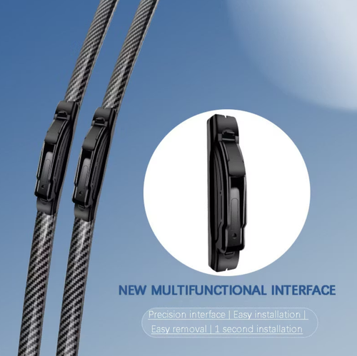 🌈 Carbon Fiber Boneless Silent Windshield Wipers - Make Your Driving Experience Stylish, Quiet And Clear!