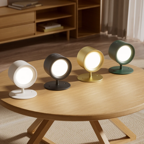 Drill-free magnetic spotlight