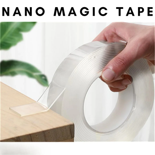 Double-sided traceless tape