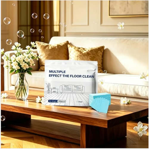 Multi-effect floor cleaning tablets