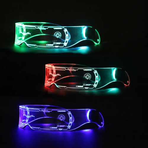 Led Glasses Party Glow in the Dark Light-Up Toys Dj Party Glasses Cycling Goggles
