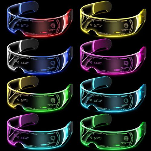 Led Glasses Party Glow in the Dark Light-Up Toys Dj Party Glasses Cycling Goggles