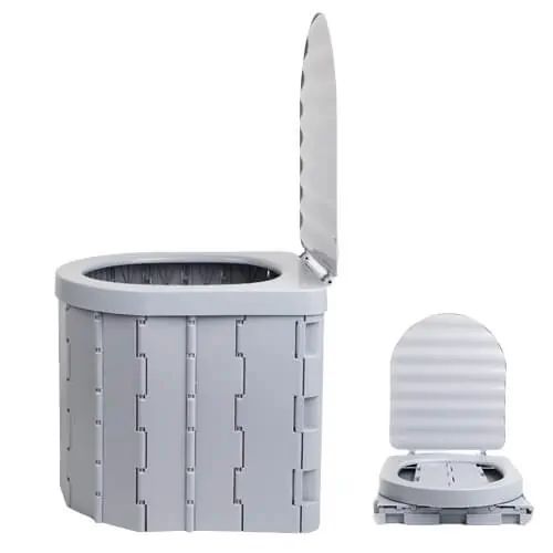 Traveling Washable Plegable Plastic Porta Potty Folding Portable Camping Toilet