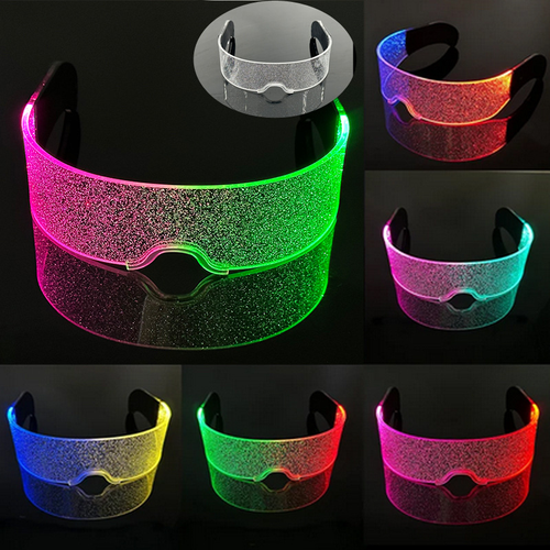 Led Glasses Party Glow in the Dark Light-Up Toys Dj Party Glasses Cycling Goggles