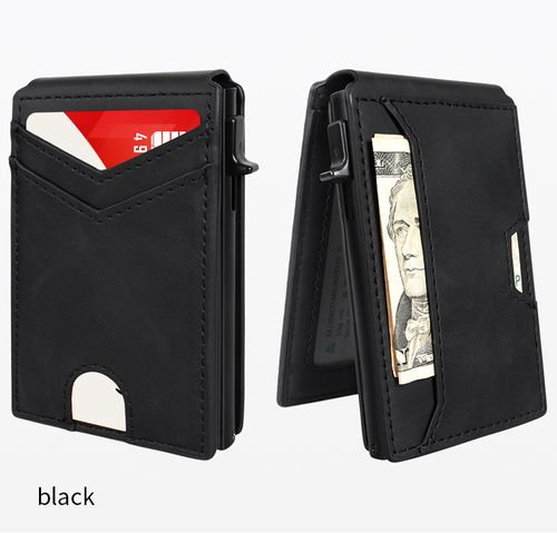 TacticalTide Men's RFID Wallet - Slim Minimalist Front Pocket EDC Card Holder with Money Clip, Men's Accessories Clip Money Holder for Anniversary Gift for Him, Birthday Gifts for Bf