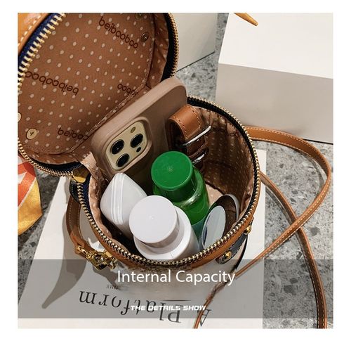 Fashion Colorblock Bucket Bag, Casual PU Leather Zipper Crossbody Bag for Women, Casual Trendy Versatile High-quality Daily Commuting Bag, Fashionable Shopping Bag, Fashionable Shoulder Bag, Colorblock Pattern Bag, Crossbody Shoulder Bags