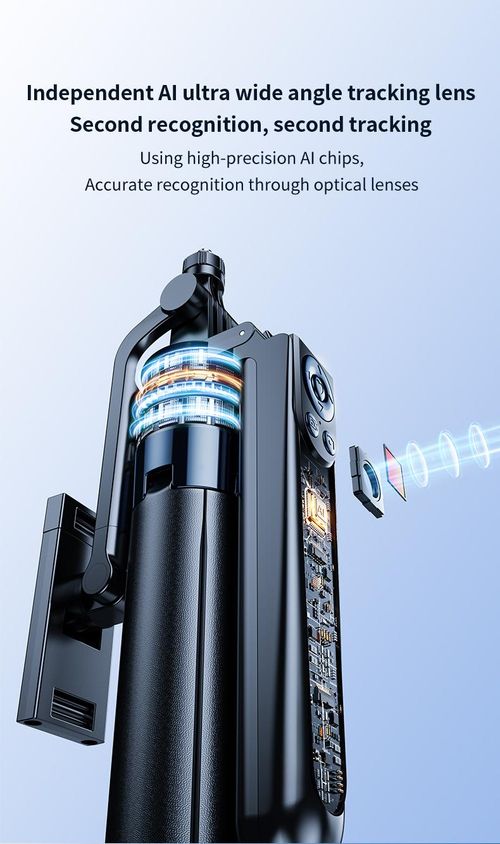 INFOJIFA Automatic Face Tracking Tripod - 360° Rotating Selfie Stick with Bluetooth Remote Control, Mobile Phone Accessories for Smartphone, Cellphone, iPhone, iPad, iOS, Android, Camera, Vlogging Equipment, Tripod For Iphone,back to school