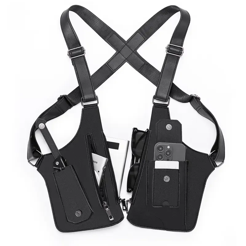 WUBYHIT Adjustable Strap Underarm Shoulder Bag - Men's Accessories, Gifts for Him, Bags for Women, Accessories Adults, Anti-Theft Hidden Storage, High-Quality PU Leather for Hunting & Outdoor Gear, Adjustable Strap Bag