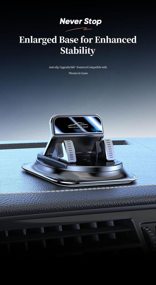 Car phone holder 360 degree rotation, suitablefor car navigation in-car dashboard, horizontaland vertica screen adjustment angle,suctioncup fixed non-slip mobile phone holdersuitable for iPhone and Android