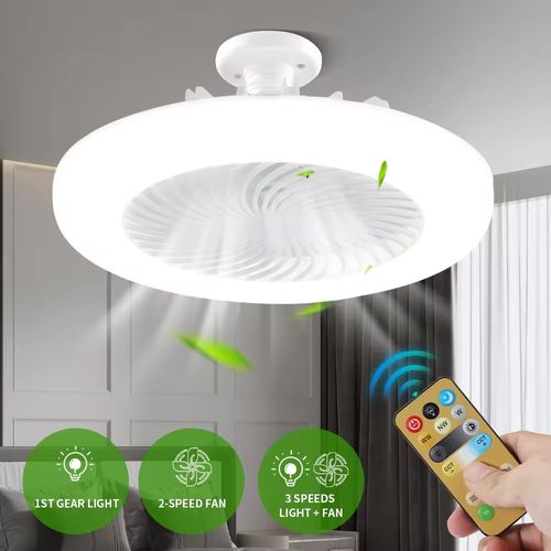 Ceiling Fan With Light Emitting Diode Light Cooling Electric Fan Light Chandelier