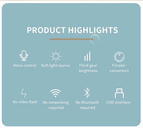 Portable Mini Intelligent Voice-activated Reading Desk Lamp