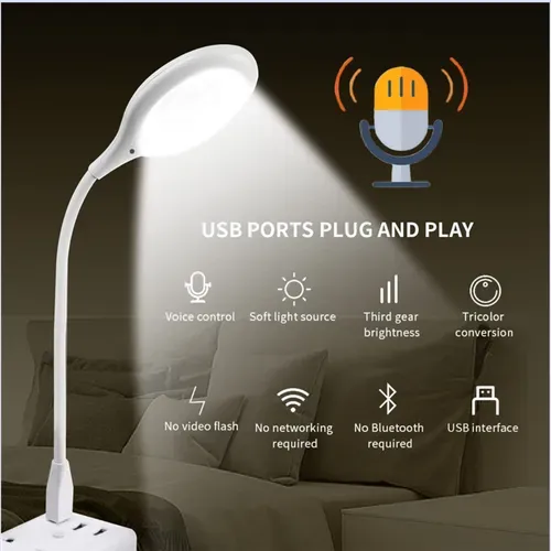 Portable Mini Intelligent Voice-activated Reading Desk Lamp