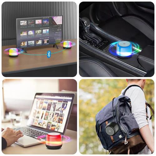 Waterproof RGB Lights Smart Bluetooth Wireless Portable High Quality Speaker