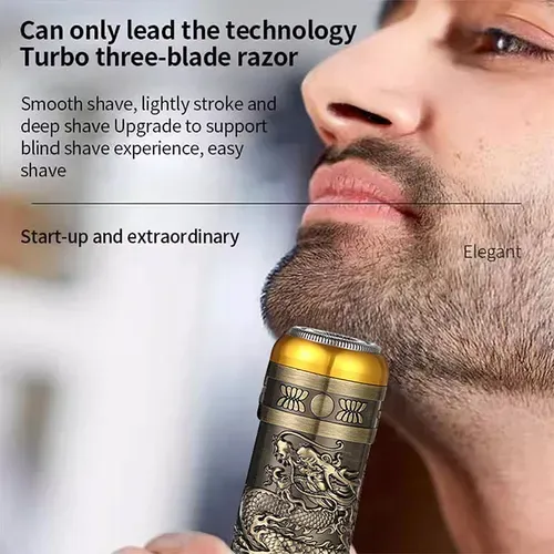 Retro Rechargeable Razor Beard Trimmer Metal T9 Trimmer Men's Professional Electric Hairdresser