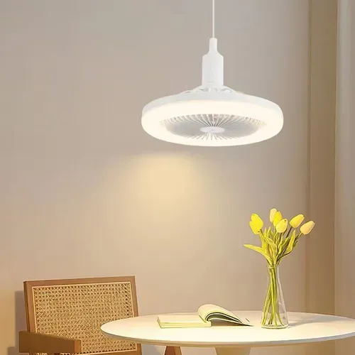 Ceiling Fan With Light Emitting Diode Light Cooling Electric Fan Light Chandelier