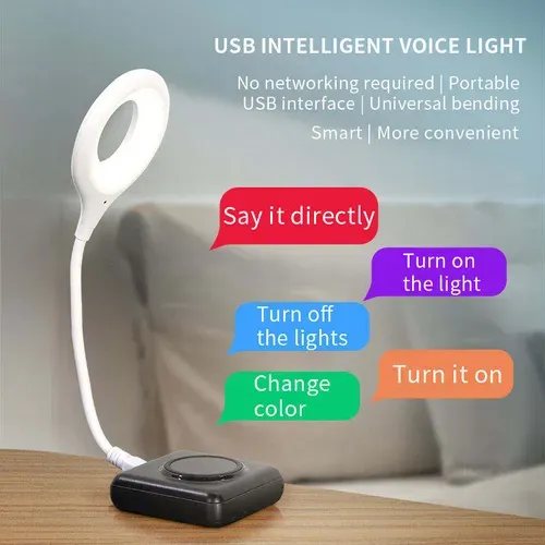 Portable Mini Intelligent Voice-activated Reading Desk Lamp