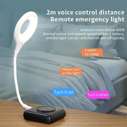 Portable Mini Intelligent Voice-activated Reading Desk Lamp