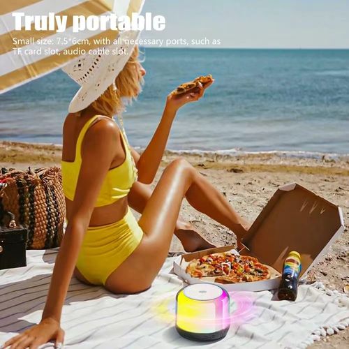 Waterproof RGB Lights Smart Bluetooth Wireless Portable High Quality Speaker