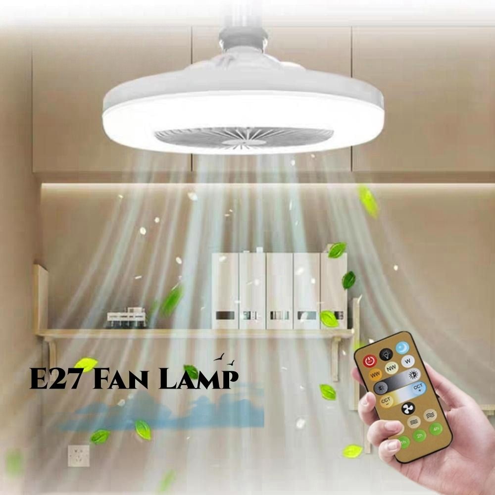 Ceiling Fan With Light Emitting Diode Light Cooling Electric Fan Light Chandelier