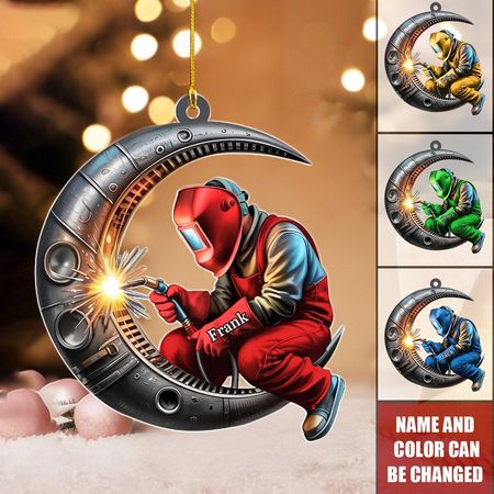 Effect Personalized Welder Acrylic Ornament