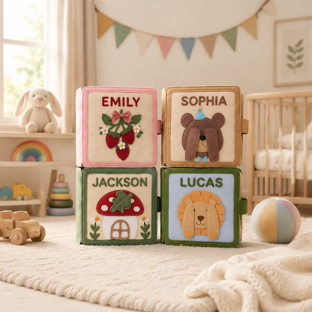 Personalised Children's Quiet Book-Customized Soft Montessori-Inspired, Toy Busy Book, Sensory Development Toy
